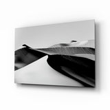 Schwarze Landschaft Glasbild