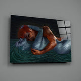 Water And Fire Glass Wall Art