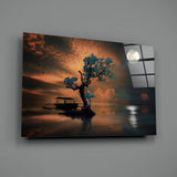 Night of the Tree Glass Wall Art