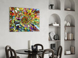 Colorful Mosaic Glass Art