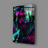 Neon Glances Glass Art