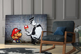 Super Mario Glass Art