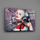 Harley Quinn Glass Art