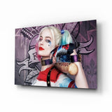 Harley Quinn Glass Art