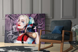 Harley Quinn Glass Art