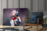 Harley Quinn Glass Art