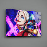 Harley Quinn Glass Art