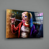 Harley Quinn Glass Art