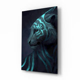 Neon Tiger Glass Art