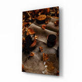 Herbstpicknick Glasbild