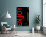 Enjoy The Little Things Glass Wall Art