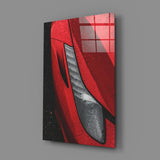 Ferrari’s Red Glass Wall Art