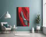 Ferrari’s Red Glass Wall Art