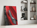 Ferrari’s Red Glass Wall Art