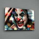 Joker’s Laugh Glass Wall Art