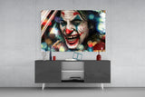 Joker’s Laugh Glass Wall Art