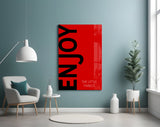 Enjoy The Little Things Glass Wall Art