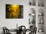 Yellow Smoke Glass Wall Art