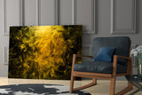 Yellow Smoke Glass Wall Art