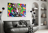 Eye of the Tiger Glass Wall Art