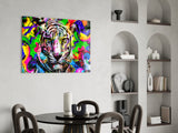 Eye of the Tiger Glass Wall Art