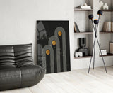 Three Dots Glass Wall Art