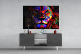 Lion Glass Wall Art