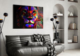 Lion Glass Wall Art