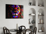 Lion Glass Wall Art