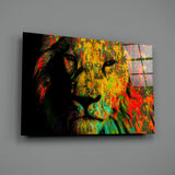 Eye of the Lion Glass Wall Art