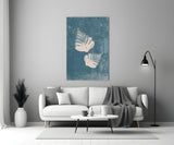 Falling Leaves Glass Wall Art