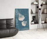 Falling Leaves Glass Wall Art