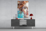 Woman  Glass Wall Art