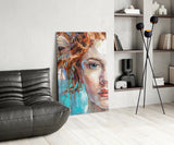 Woman  Glass Wall Art