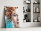 Woman  Glass Wall Art