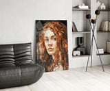 Woman  Glass Wall Art