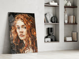 Woman  Glass Wall Art