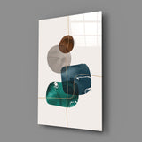 Dance of Earth Colors Glass Wall Art