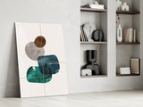 Dance of Earth Colors Glass Wall Art