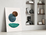 Dance of Earth Colors Glass Wall Art