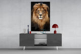 Lion Glass Wall Art