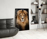 Lion Glass Wall Art