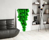 Green Layers Glass Wall Art