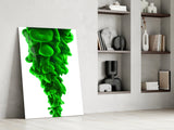 Green Layers Glass Wall Art