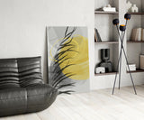 Autumn Yellow Glass Wall Art