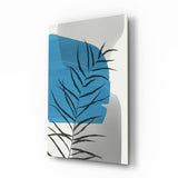 Bleu d'automne Impression sur verre