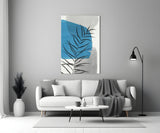 Autumn Blue Glass Wall Art