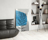 Autumn Blue Glass Wall Art