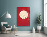 Fly from the Moon Glass Wall Art