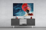 Baloon to the Moon Glass Wall Art